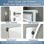 XoYoZo Door Stoppers Wall Protector Buffer Guard Doorknob Door Handle Bumper - Image 6