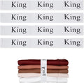 4PCS Bed Sheet Organizer Bands, Storage Labels and Sheet Keepers by QoeCycth