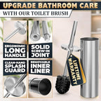 2 Pcs Stylish Stainless Steel Toilet Brush and Holder Set - Image 6