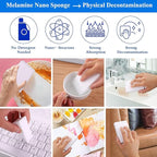 Magic Sponge Eraser, 100 Pack Heavy Duty Melamine Sponge, Deep Cleaning-Stain - Image 3