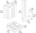 PUSDON Metal Wall Hanging Basket 2 Packs DIY Suitable - Image 2