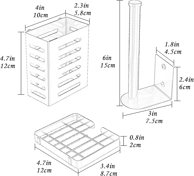 PUSDON Metal Wall Hanging Basket 2 Packs DIY Suitable - Image 2