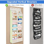Univivi 6-Shelf Over Door Hanging Organizer Fabric Door Storage - Image 7