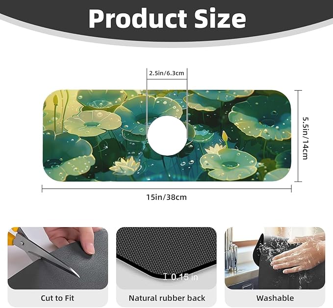 Faucet Draining Mat For Kitchen Sink - Image 2