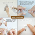 32 Small Wall Hooks for Hanging, - Image 4