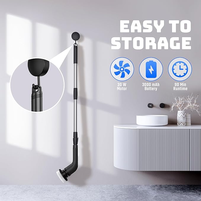 Shower Scrubber with Long Handle - Image 9