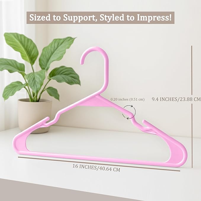 Utopia Home Plastic Hangers 50 Pack - Image 2