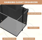 STORAGE MANIAC 2-Shelf Hanging Closet Organizer, Cloth Hanging Closet Shelf - Image 4