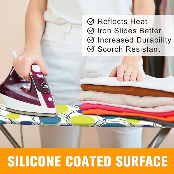 Ironing Board Cover and Pad, Standard Size 12" x 42" Iron Board Replacement - Image 5