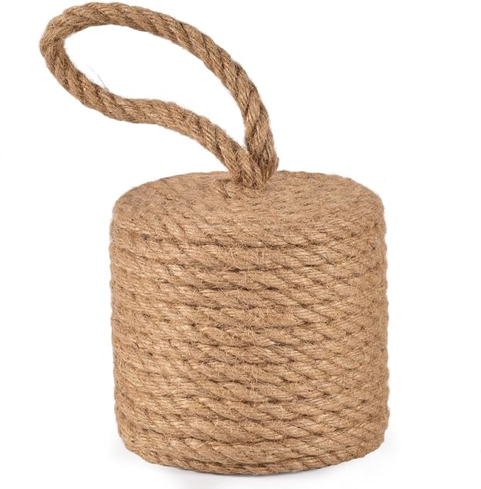 Decorative Door Stoppers for Bottom of Door4 lb Rope Knot Door Stop Weighted by Monrocco