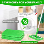 8 Pack Reusable Microfiber Mop Pads Compatible - Image 5