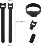 150PCS 8 Inch Reusable Cable Ties Wire Ties Cord Organizer Cable Organizer - Image 2