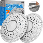 zaa Shower Drain Hair Catcher, 2 Pack Premium Silicone Drain Protector & Shower by zaa