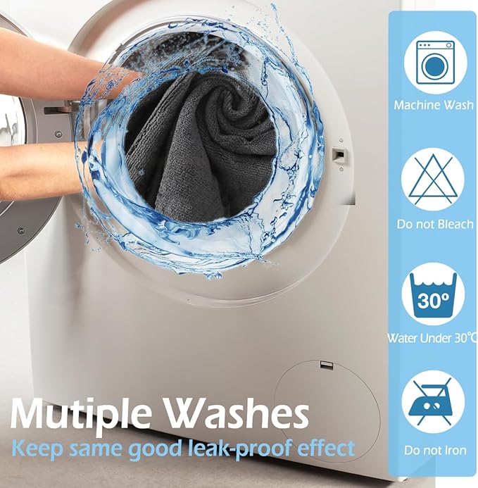 6 Pack Black Salon Towels, Super Soft and Absorbent Microfiber Hair Towel - Image 7