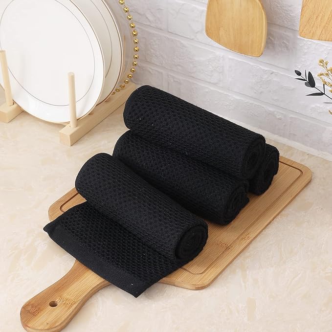 Homaxy 100% Cotton Waffle Weave Kitchen Towels, 13 x 28 Inches Super Absorbent - Image 6