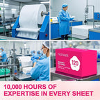 FACEMADE 120 Count Disposable Face Towels, 100% USDA Biobased Face Towelettes - Image 7