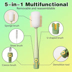 5-in-1 Bottle Cleaning Brush Set, Bottle Brush Set, Long Handle Water Bottle - Image 2