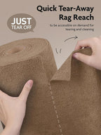 Fantasticlean Microfiber Cleaning Cloth Roll -30 Pack, Tear Away Microfiber - Image 2