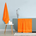 GLAMBURG Premium Cotton Oversized 2 Pack Bath Sheet 35x70-100% Pure Cotton - Image 4
