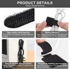 20-Pack Large Reusable Self-Adhesive Cable Ties cable management Adjustable - Image 7
