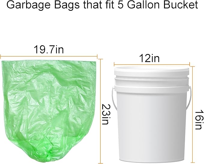 Biodegradable Trash Bags 4-6 Gallon, Extra Thick Small Trash Bag Recycling - Image 8