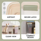 IRIS USA Dog Food Storage Container, Airtight Lid, Versatile Pet Food Bin - Image 4