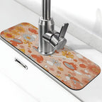 Mushroom Magic Retro Floral Bold Kitchen sink faucet pad, strong water by Unknown