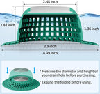 Shower Drain Hair Catcher Bathtub Drain Cover Shower Protector - Image 6
