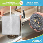 AIDEA Non Scratch Wire Dishcloth 24PK, Wire Dishwashing Rag - Image 6