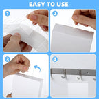 Giantree 200 Pcs Clear Self Adhesive Hang Tabs Hooks, Heavy Duty J-Hook Hanging - Image 7
