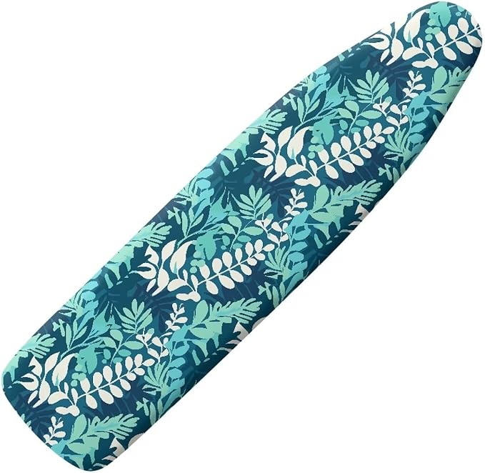 Watercolor Leaf Steam Ironing Board Cover Stain Resistant, Minimalism Leaves by Daulesho
