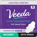 Veeda Natural Cotton Night Pads by Veeda