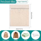 4Pcs Durable Cotton Mesh Laundry Bags - Image 2