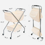 STORAGE MANIAC Collapsible Laundry Cart - Image 2