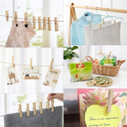 500pcs Large Wooden Clothespins - Image 2