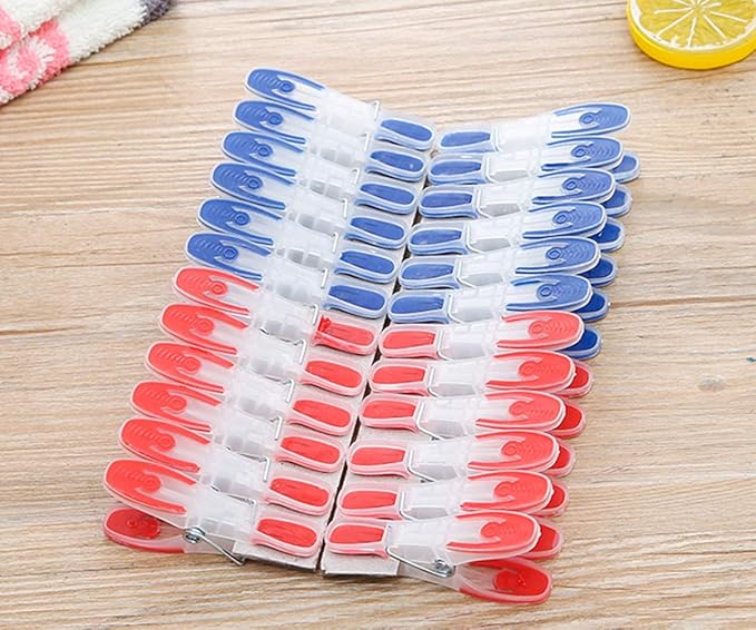 Strong Non-Slip Wide Open Plastic Clothes Clips - Image 6