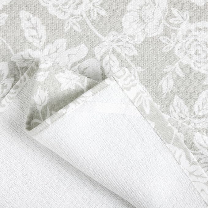 Martha Stewart Dual Purpose Kitchen Towel 2-Pack Set, Floral Vine - Image 4