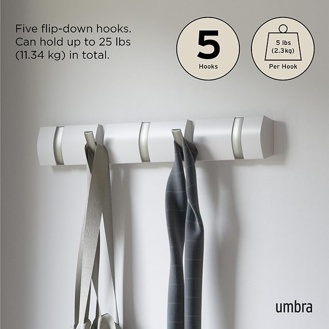 Umbra Flip Wall-Mounted Coat Rack - Image 5