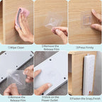 Double Sided Adhesive Wall Hooks, 20 Pack Self Adhesive Hooks, Suitable - Image 7