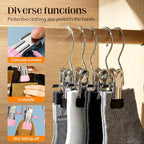 Space-Saving Clothespin Hat Pants Storage Hanging Travel Hook, Stainless Steel - Image 5