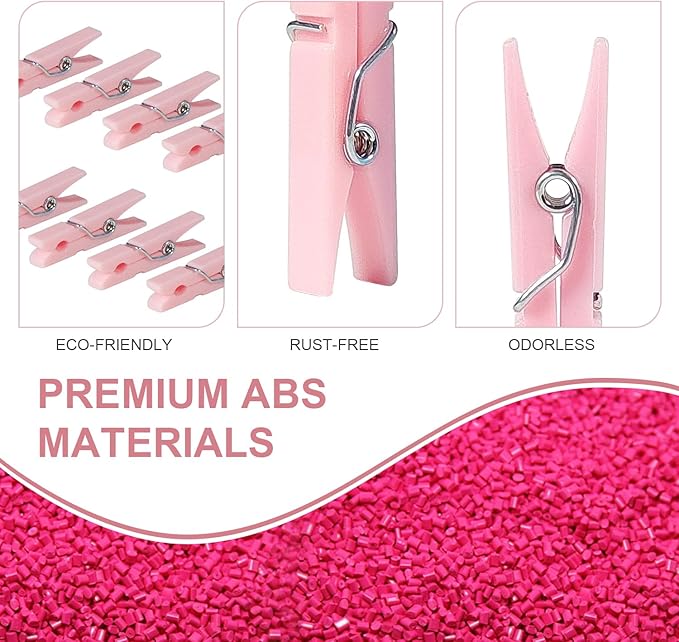 25 PCS Baby Shower Games, Clothes Pins, Plastic Mini Clothespins, Mini Clothes - Image 3
