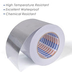 ADHES Premium Aluminum Foil Tape, 4 Inch x 164 Feet, Heat Proof Tape Withstand - Image 2
