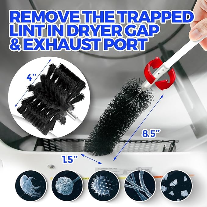 Holikme 25 Feet Dryer Vent Cleaner Kit, Flexible Lint Brush - Image 4