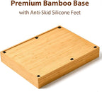 Umilife Bamboo Kitchen Utensils Organizer, 13 Inch Drawer Dividers - Image 3
