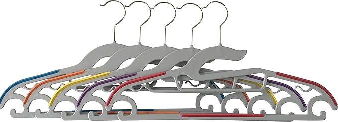 P3500M 30 Pack Light-Weight Non-Slip Durable Clothes Plastic Hangers Perfect - Image 5