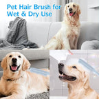 Rubber Broom Carpet Rake for Pet Hair Removal, Dog Hair Broom - Image 5
