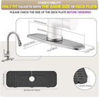 Kingmall Silicone Faucet Mat, Kitchen Faucet Mat - Image 3