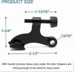 20 Pack Hinge Pin Black Door Stopper, Adjustable Heavy Duty Hinge Pin Door Stop - Image 2