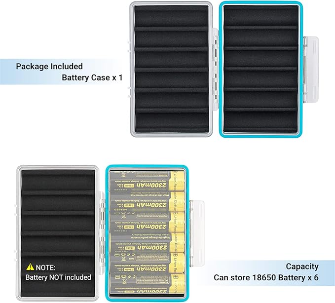 JJC 18650 Battery Case, Shockproof & Water-resistant Battery Storage Holder - Image 7