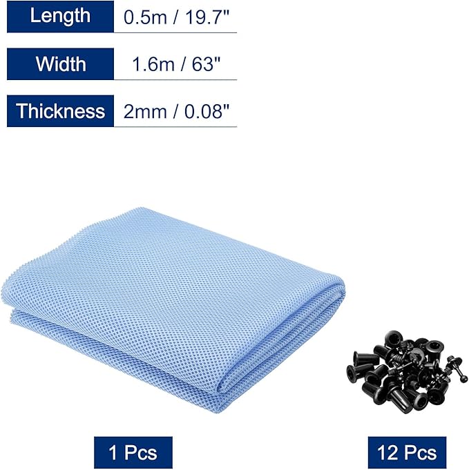 MECCANIXITY Speaker Grill Cloth 20 x 63 Inch Stereo Mesh Fabric Protective - Image 2